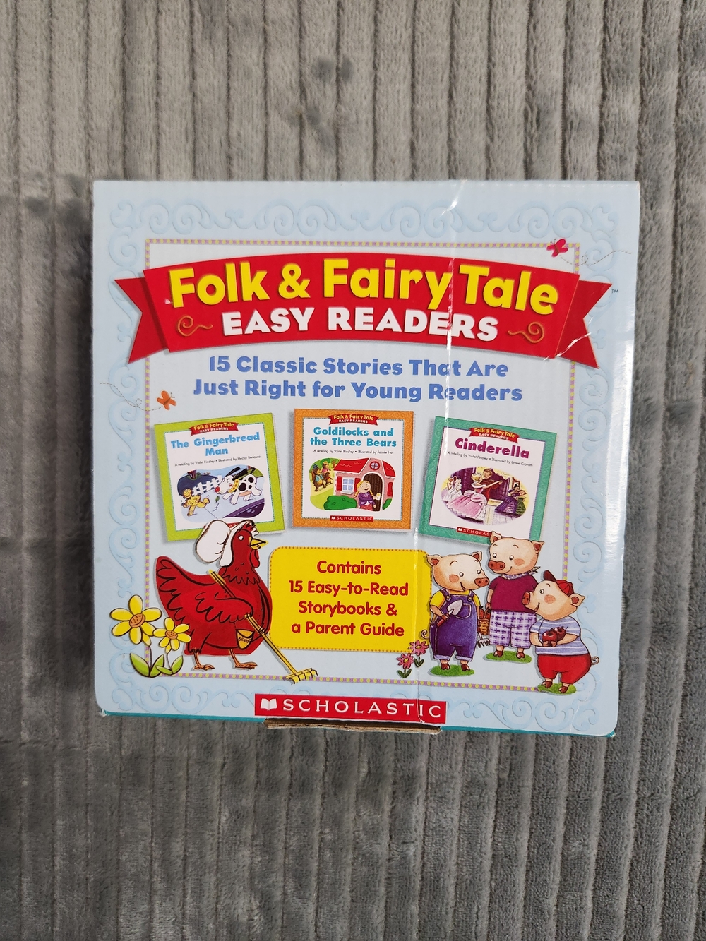 15 EASY-TO-READ FOLK & FAIRY TALE MINI-BOOKS Grades K-2 Scholastic